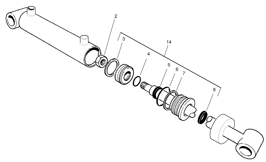 Hydraulic Cylinder Assembly No. 99-6986