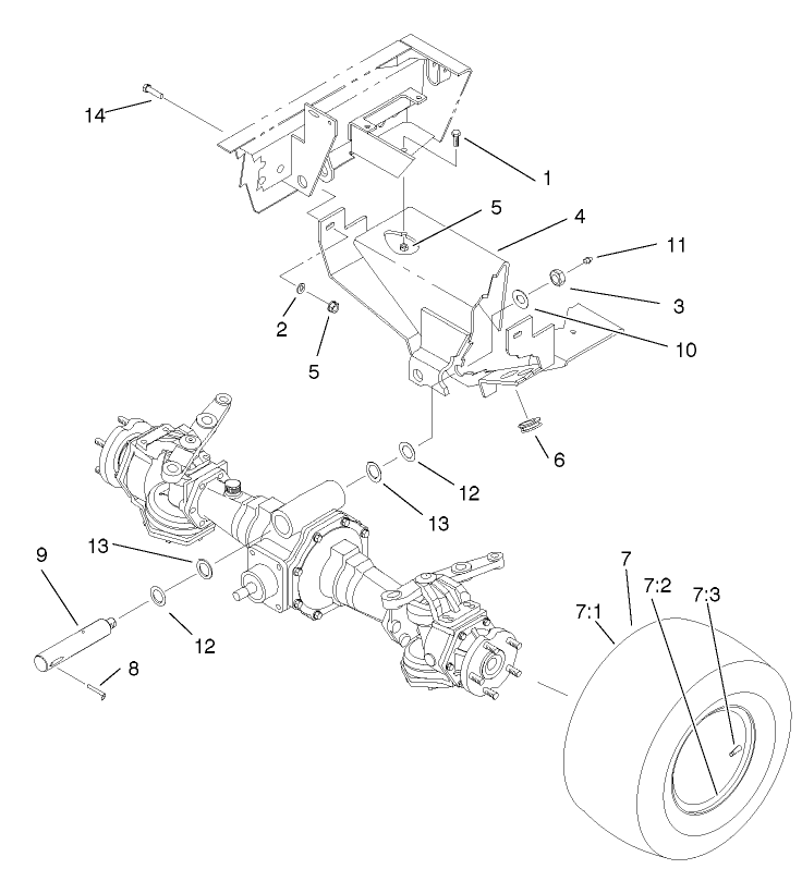 Rear Axle Support Assembly
