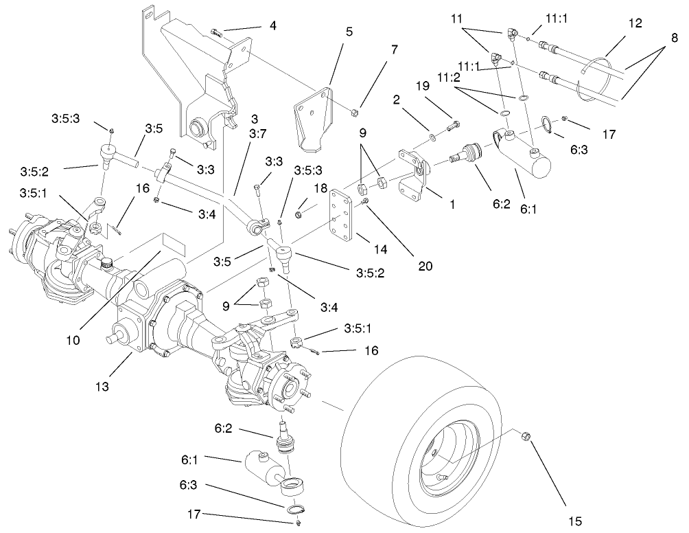 4wd Rear Axle Assembly (model 03544 Only)