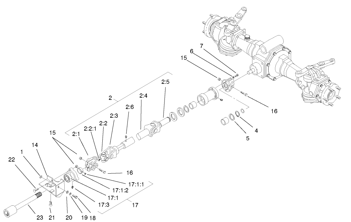 4wd Shaft Assembly (model 03544 Only)