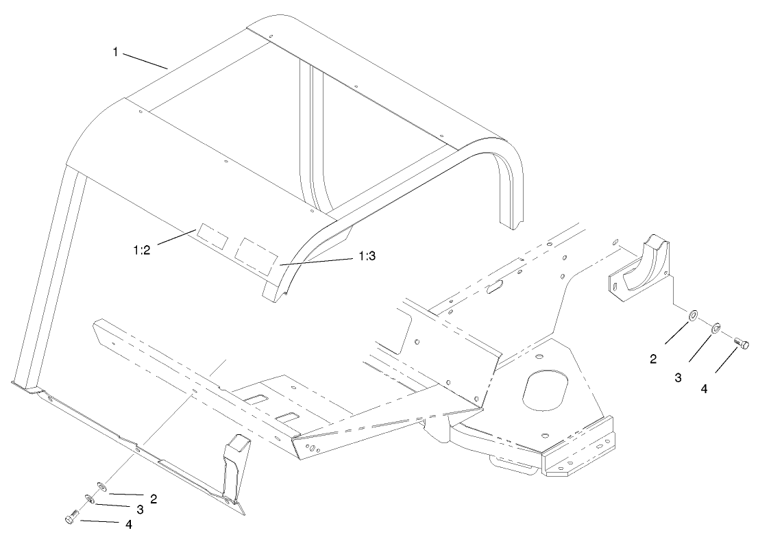 Roll-Over-Protection And Stabilizer Assembly (model 03544 Only)