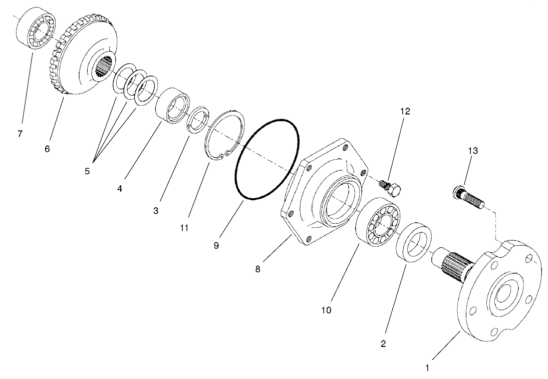 Rear Axle Assembly No. 98-3925 (continued) Axle Case Assembly