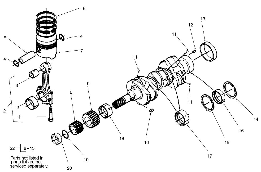 Piston And Crankshaft Assembly