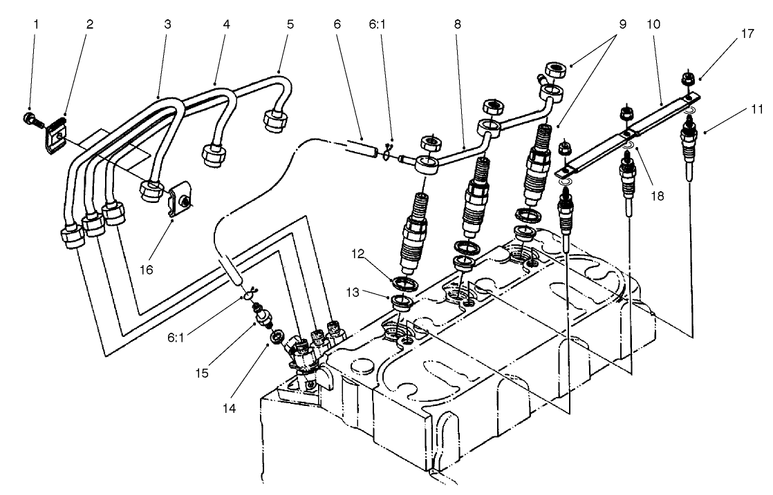 Nozzle Holder And Glow Plug Assembly
