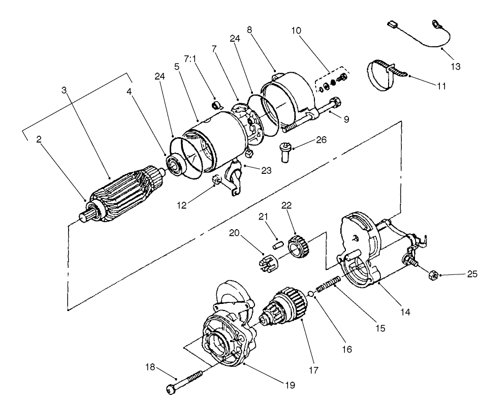 Starter Assembly No. 98-9705