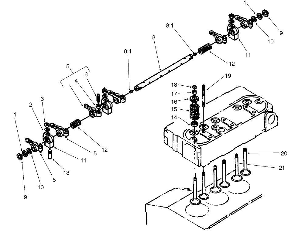 Valve And Rocker Arm Assembly