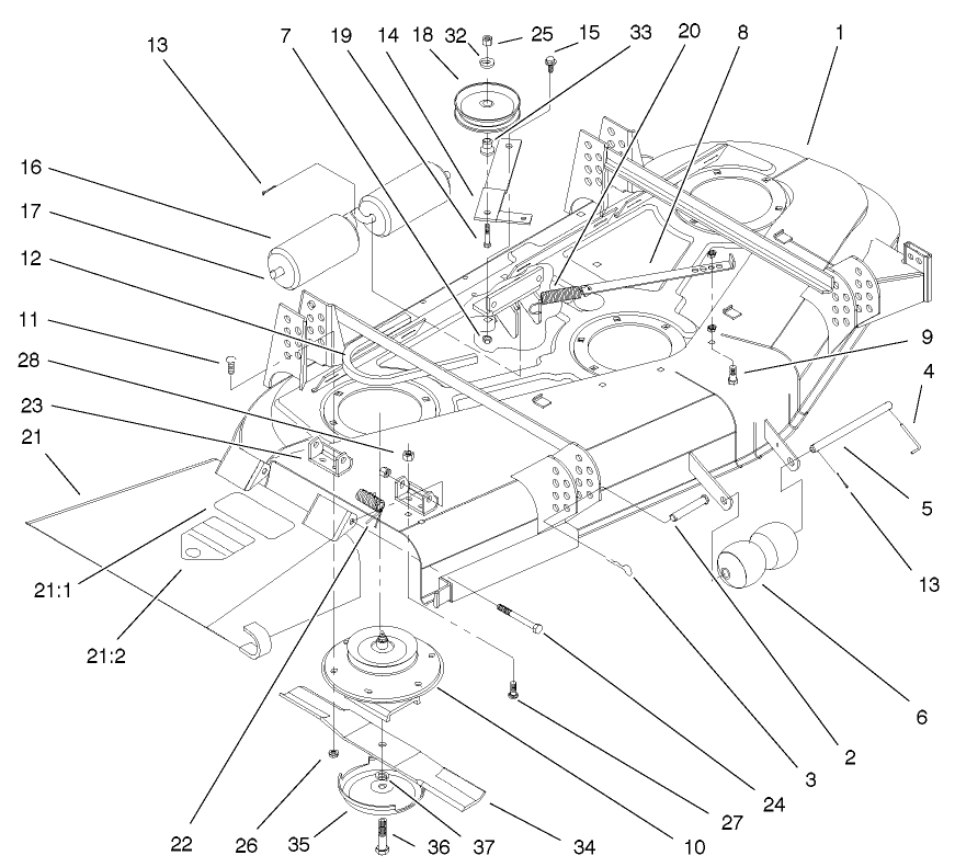 Deck And Spindle Assembly