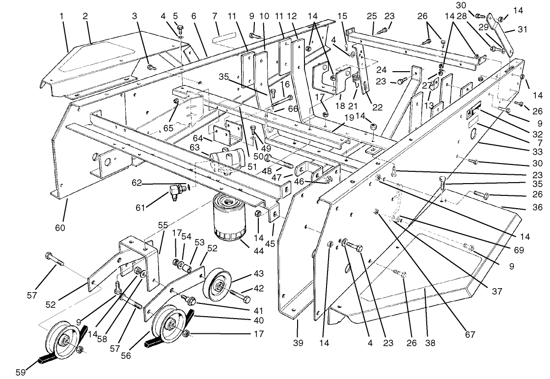 Frame & Jackshaft Assembly