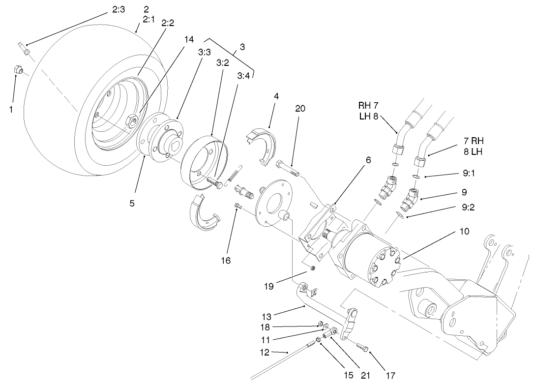 Front Wheel And Brake Assembly