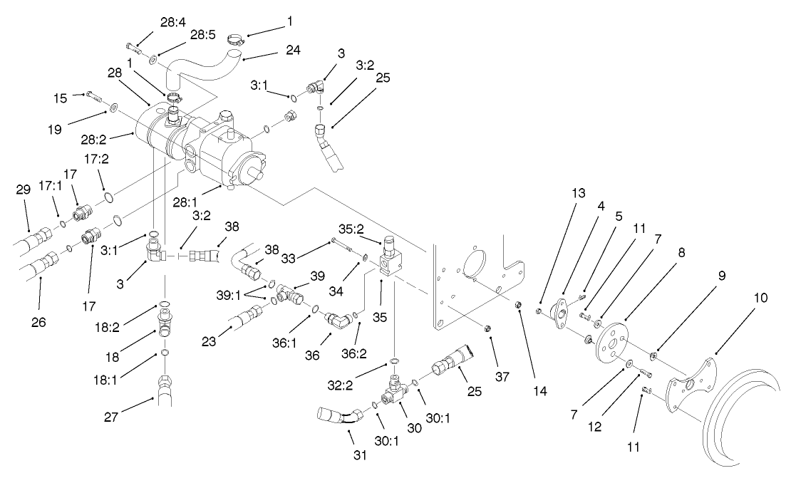 Hydrostat And Gear Pump Drive Assembly