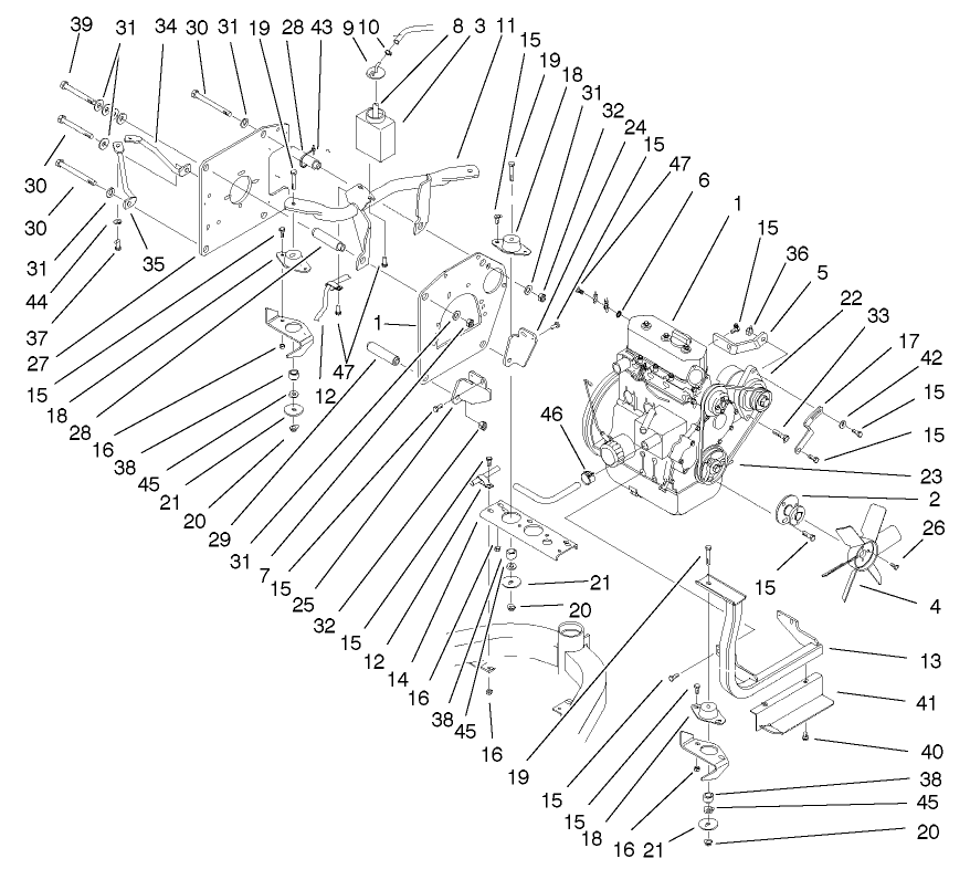 Engine Installation Assembly