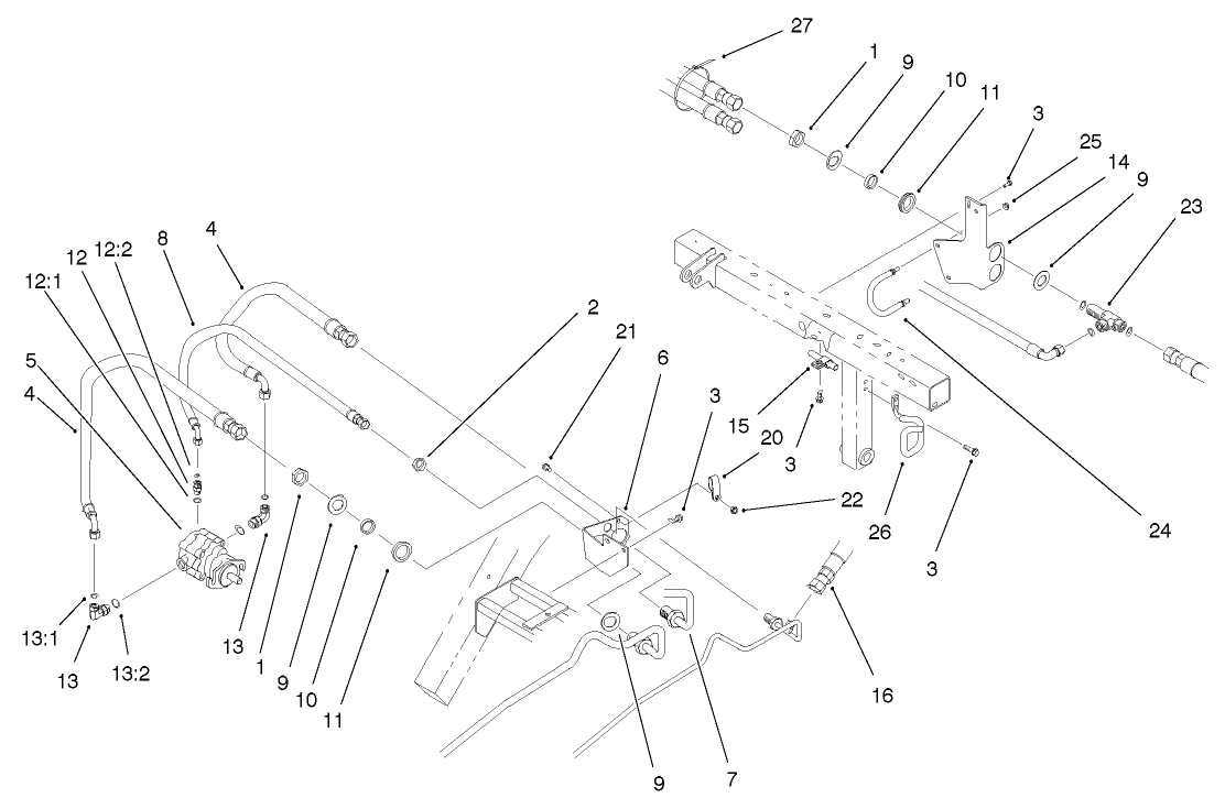 Rear Bulkhead And Reel Motor Assembly