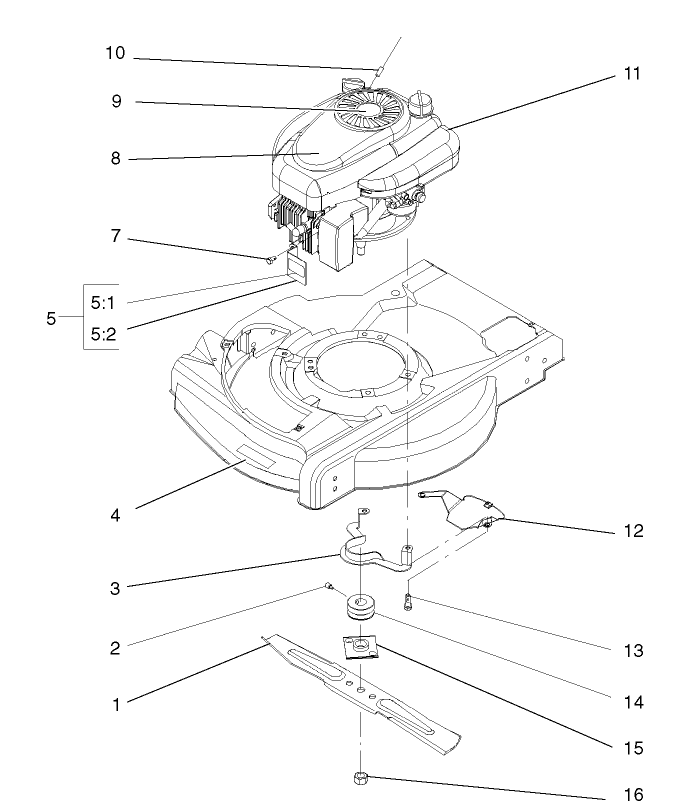 Engine And Blade Assembly