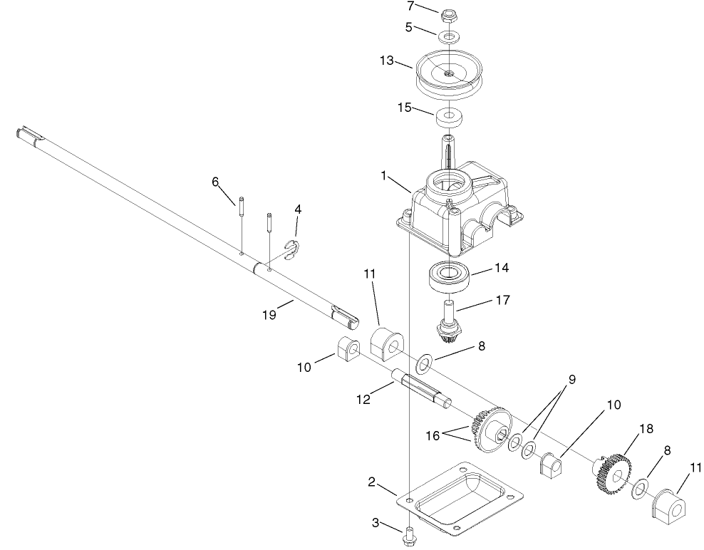 Gearcase Assembly No. 104-7676