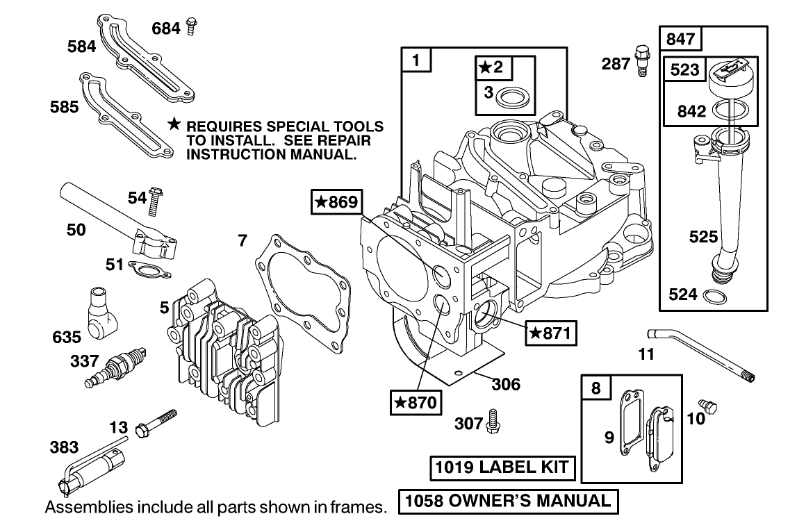 Engine Briggs & Stratton Model 12h802-1776-B1