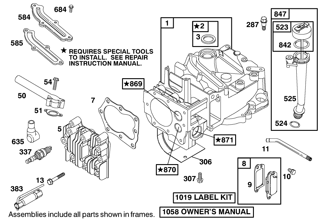 Engine Briggs & Stratton Model 12h802-1776-B1