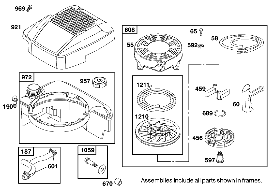 Engine Briggs & Stratton Model 12j805-2370-B1