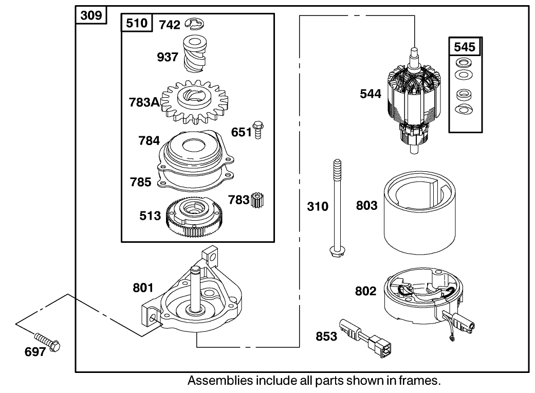 Engine Briggs & Stratton Model 12j805-2370-B1
