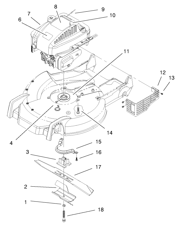 Engine And Blade Assembly