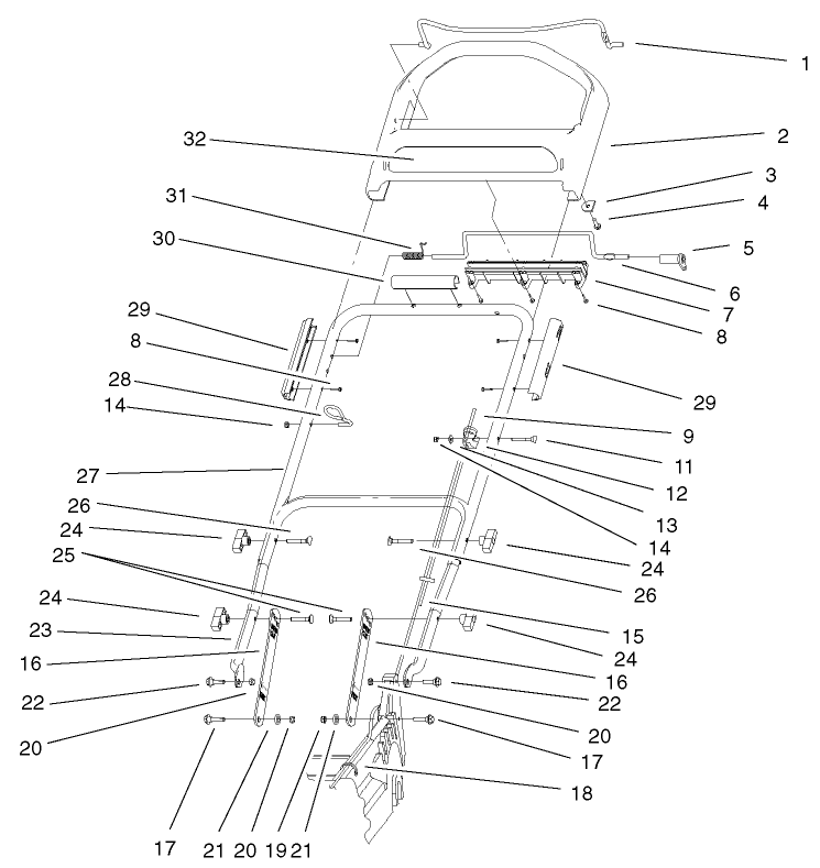Handle And Controls Assembly