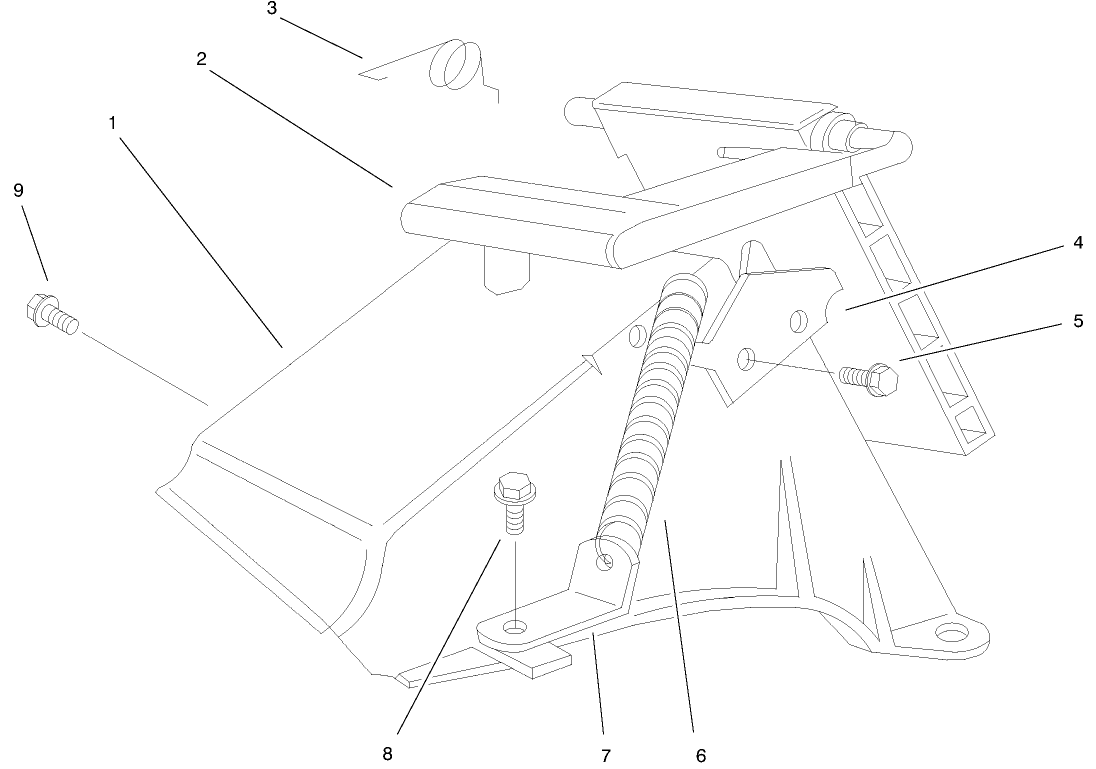 Rear Bagging Discharge Chute Assembly