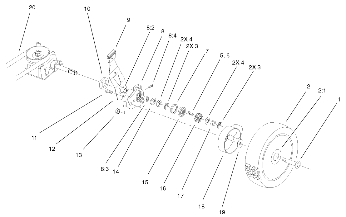 Gear Case and Wheel Assembly