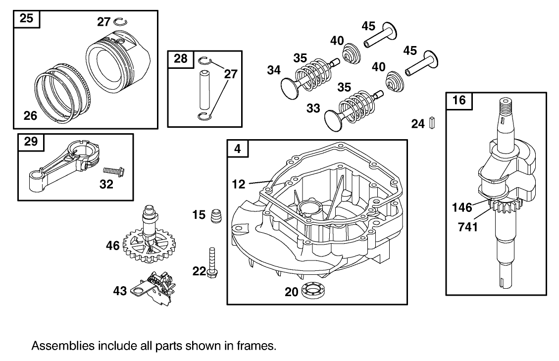 Crankshaft Assembly Briggs And Stratton Model 12h807-1775-E1