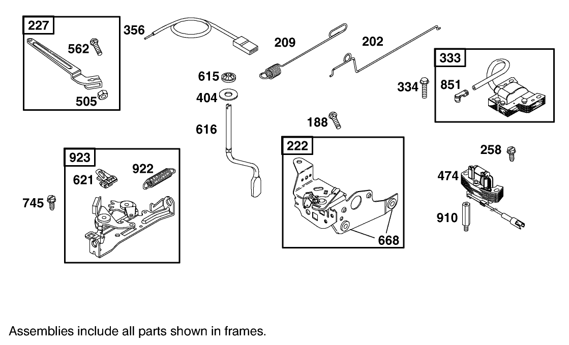 Governor Assembly Briggs And Stratton Model 12h807-1775-E1