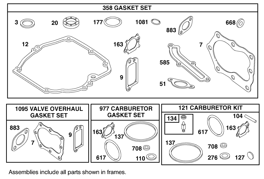 Gasket Assembly Briggs And Stratton Model 12h807-1775-E1