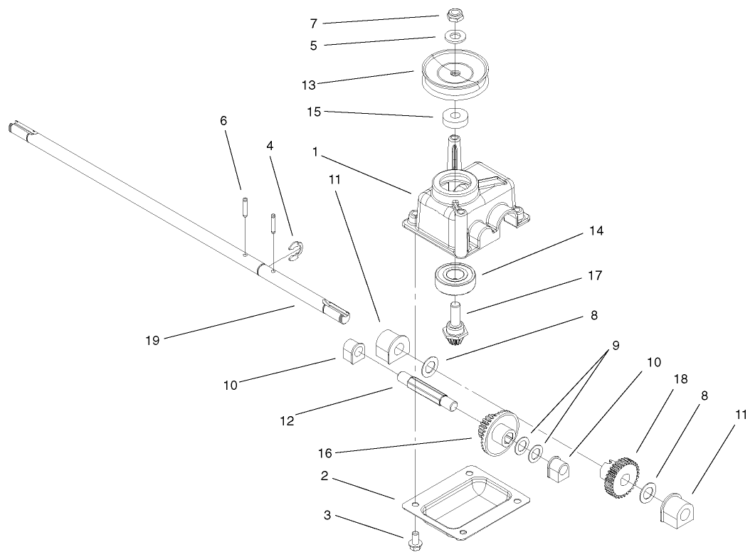 Gear Case Assembly 104-7618