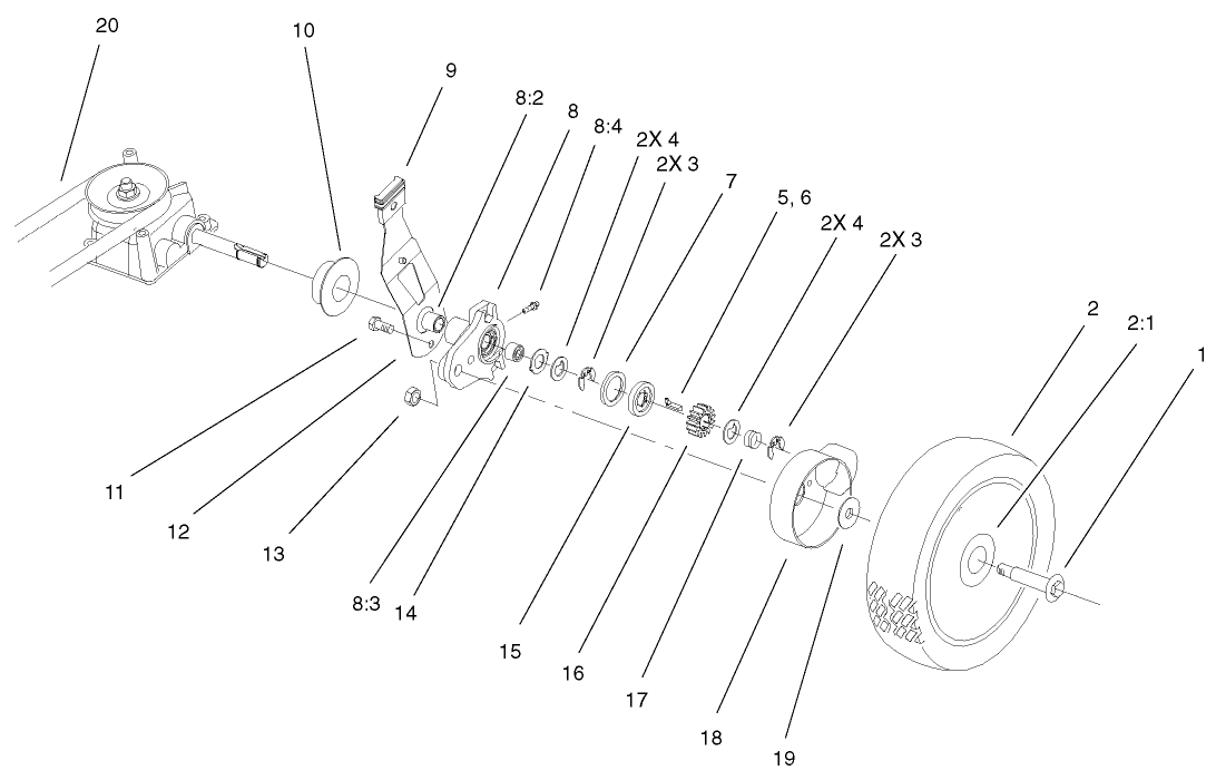 Gear Case And Wheel Assembly