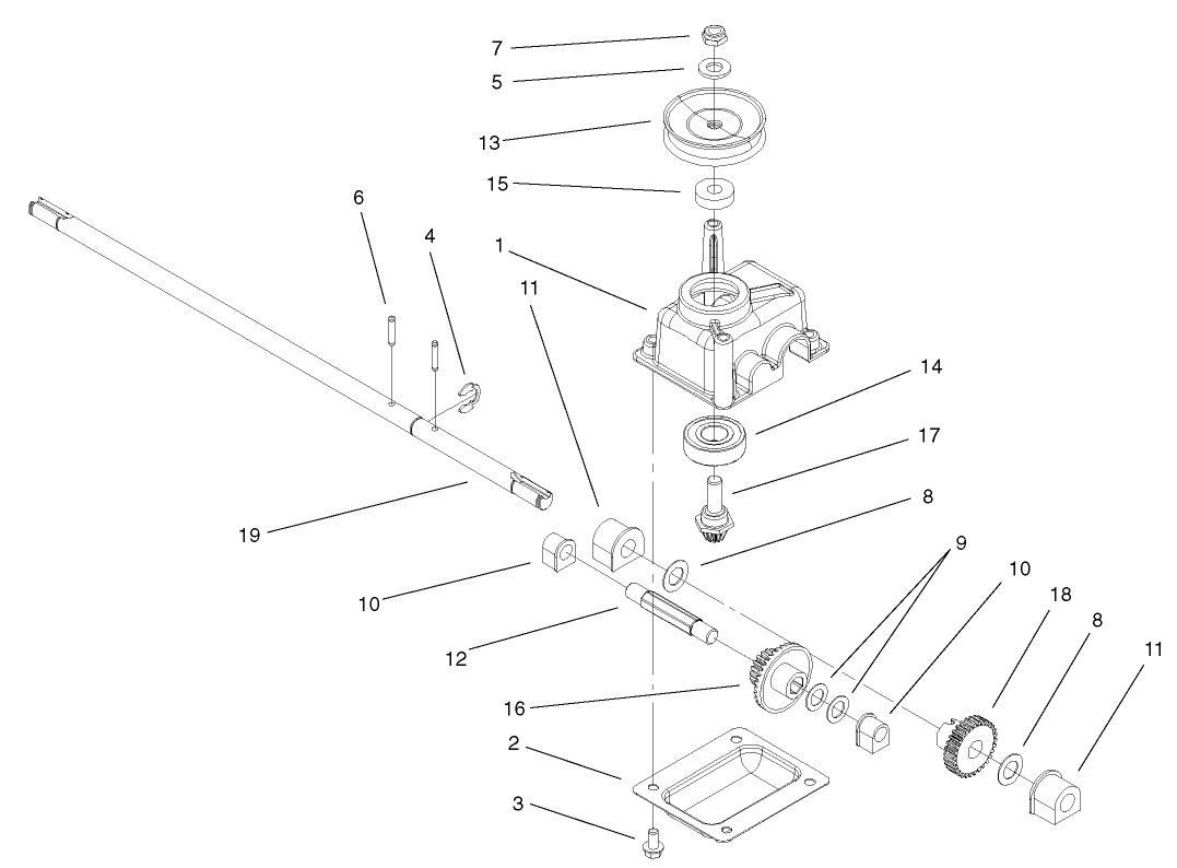 Gear Case Assembly No. 104-7618
