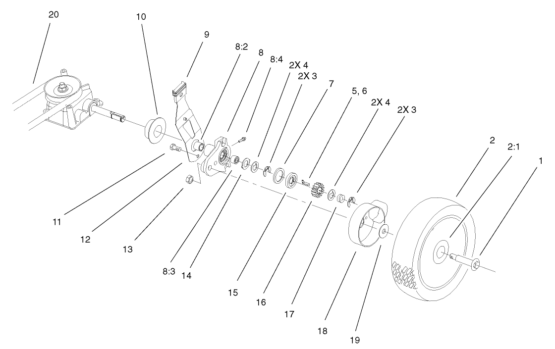 Gear Case And Wheel Assembly