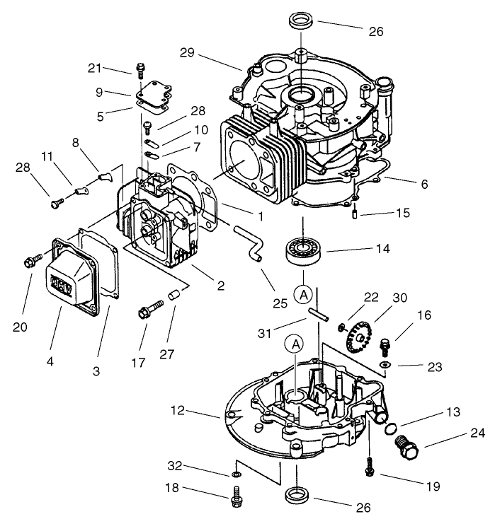 Cylinder/crankcase Assembly