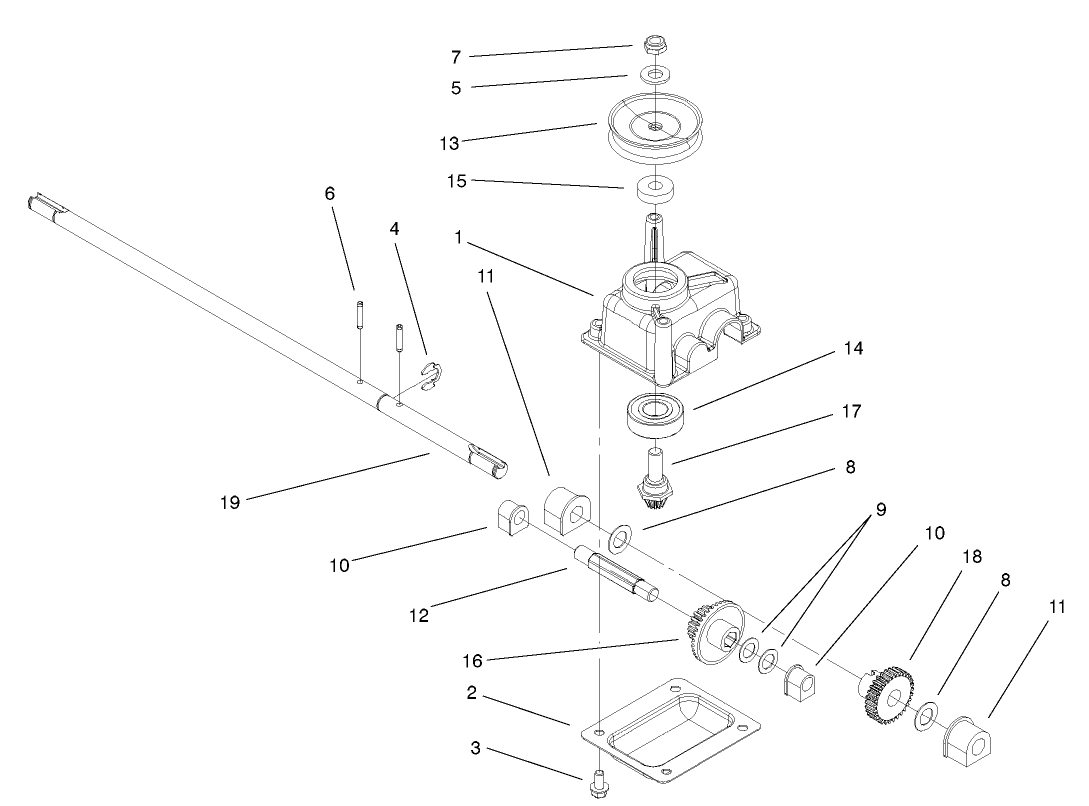 Gear Case Assembly No.104-7677