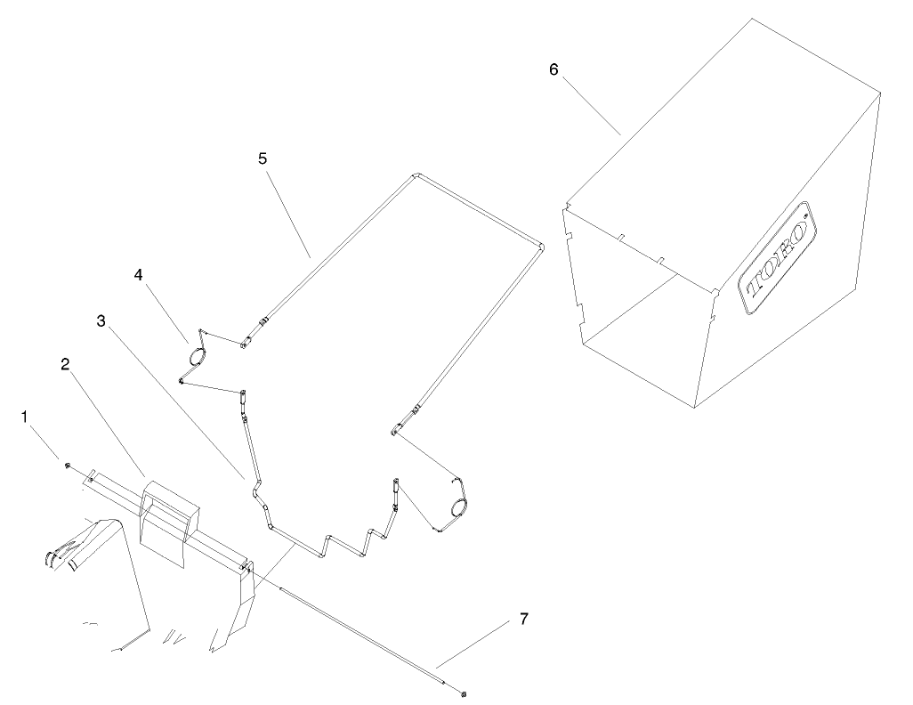 Rear Grass Bag Assembly