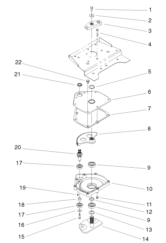 Power Steering Lower Assembly