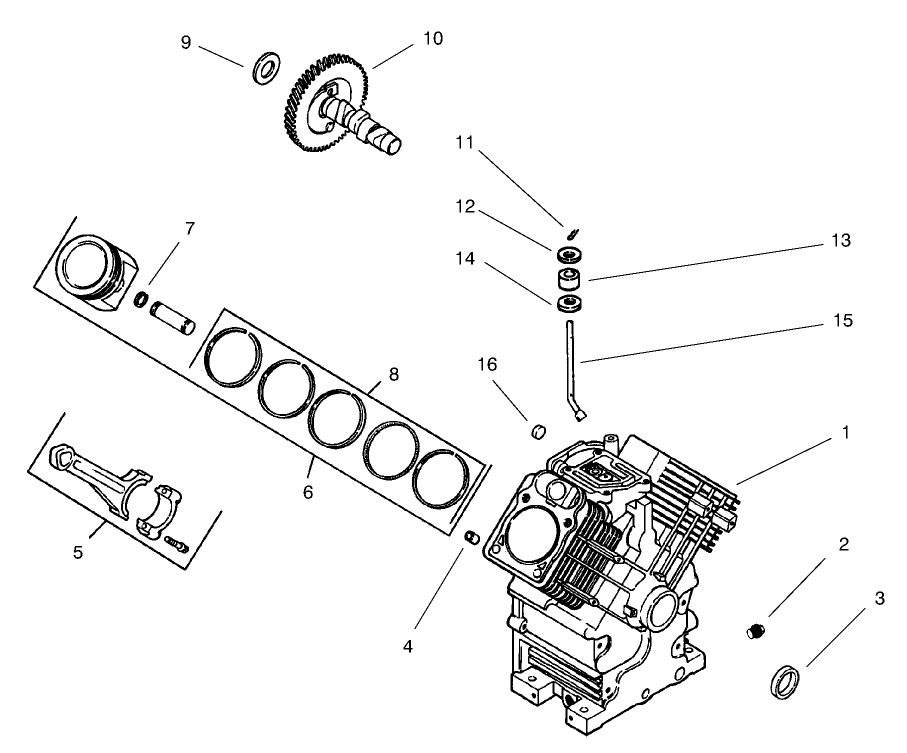 Group 2-Crankcase (model 73471 Only)