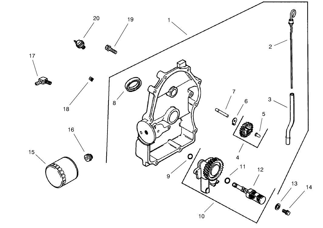 Group 3-Oil Pan/lubrication (model 73542 & 73570)