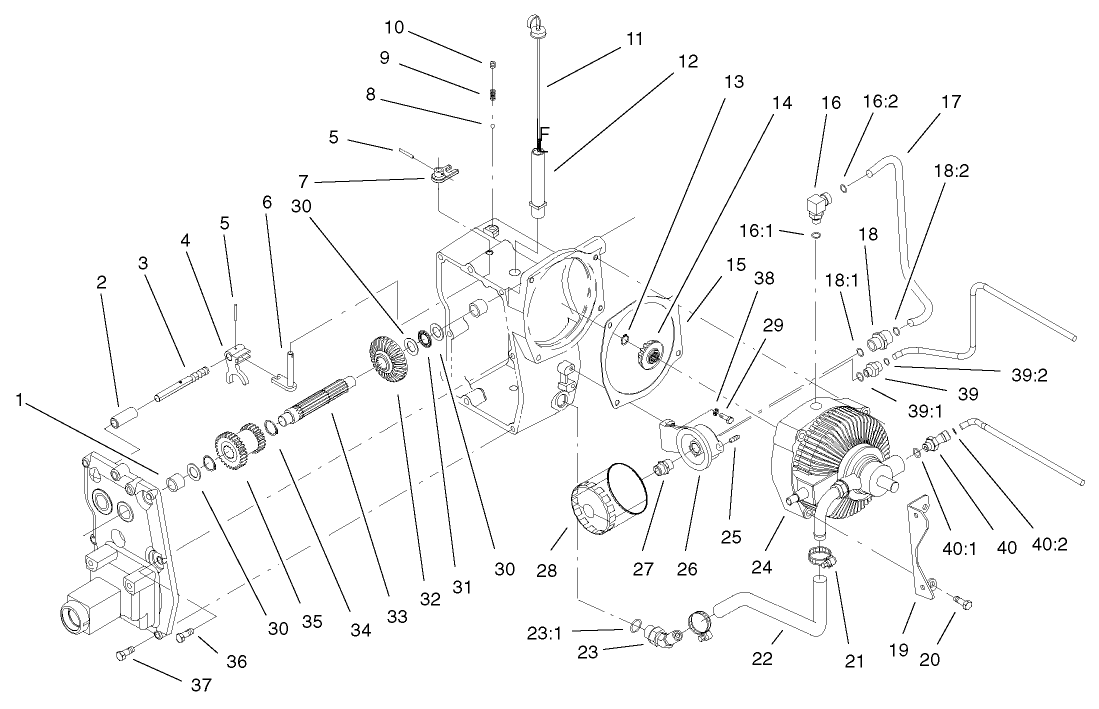 Hydro Trans Axle Assembly (cont.)