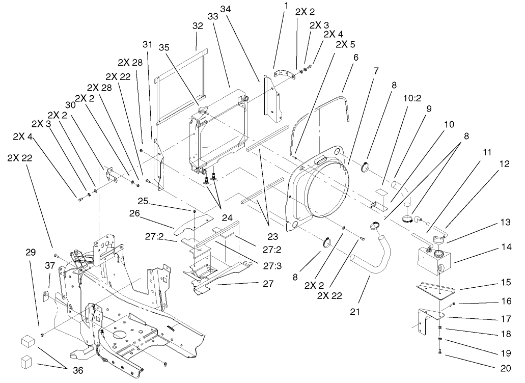 Liquid Cooled Diesel Engine Assembly (cont.)