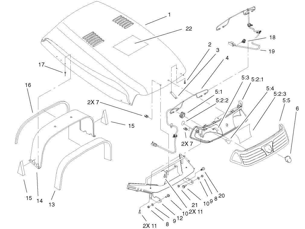 Hood & Headlight Assembly