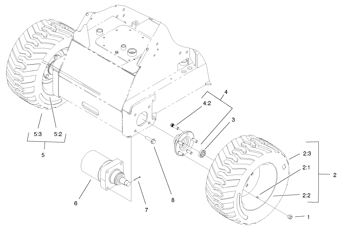 Wheel And Motor Assembly