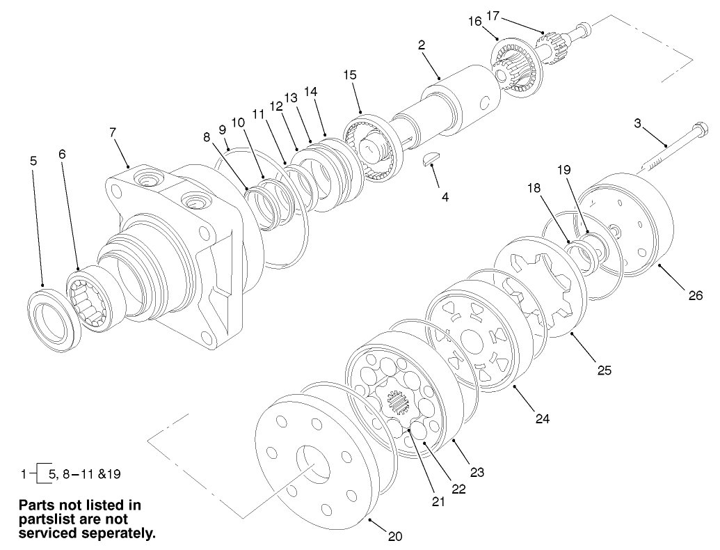 Hydraulic Motor Assembly No. 99-3052