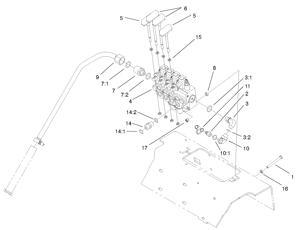 4-Spool Valve Assembly