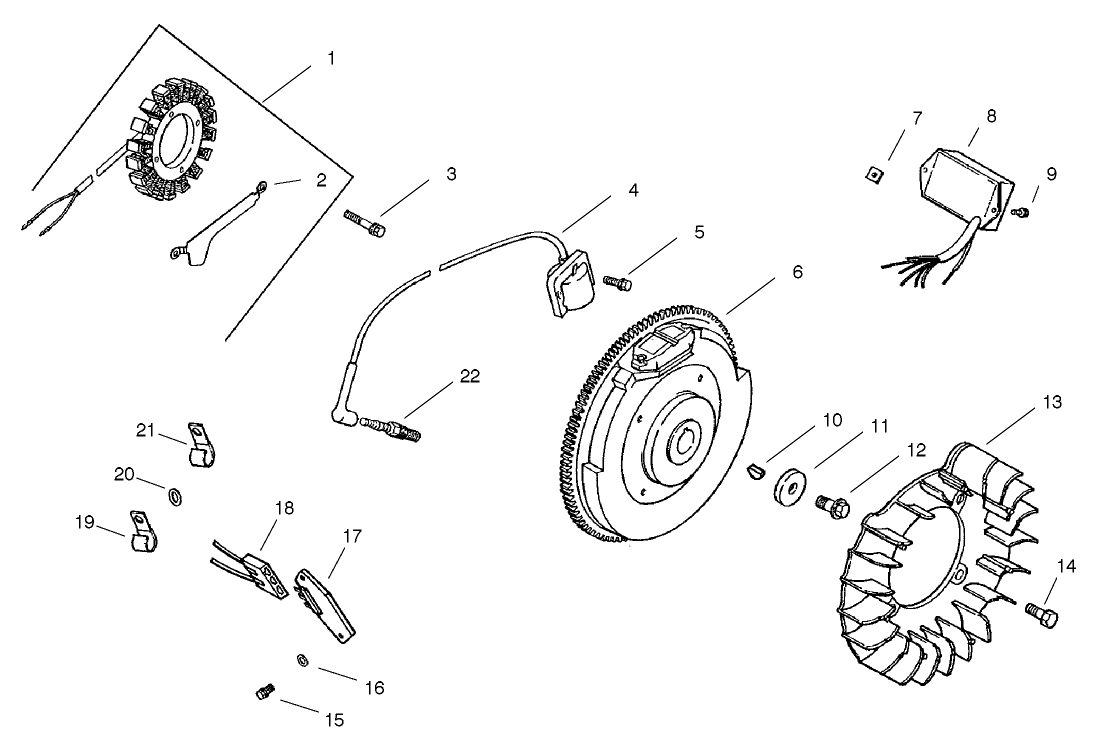 Ignition/electrical Assembly (group 5) Engine: Kohler Ch22s Ps-66559