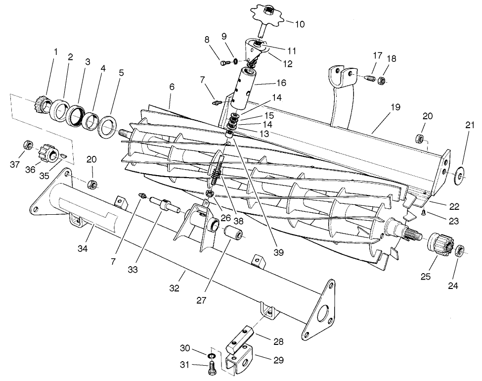 Reel And Bed Bar Assembly