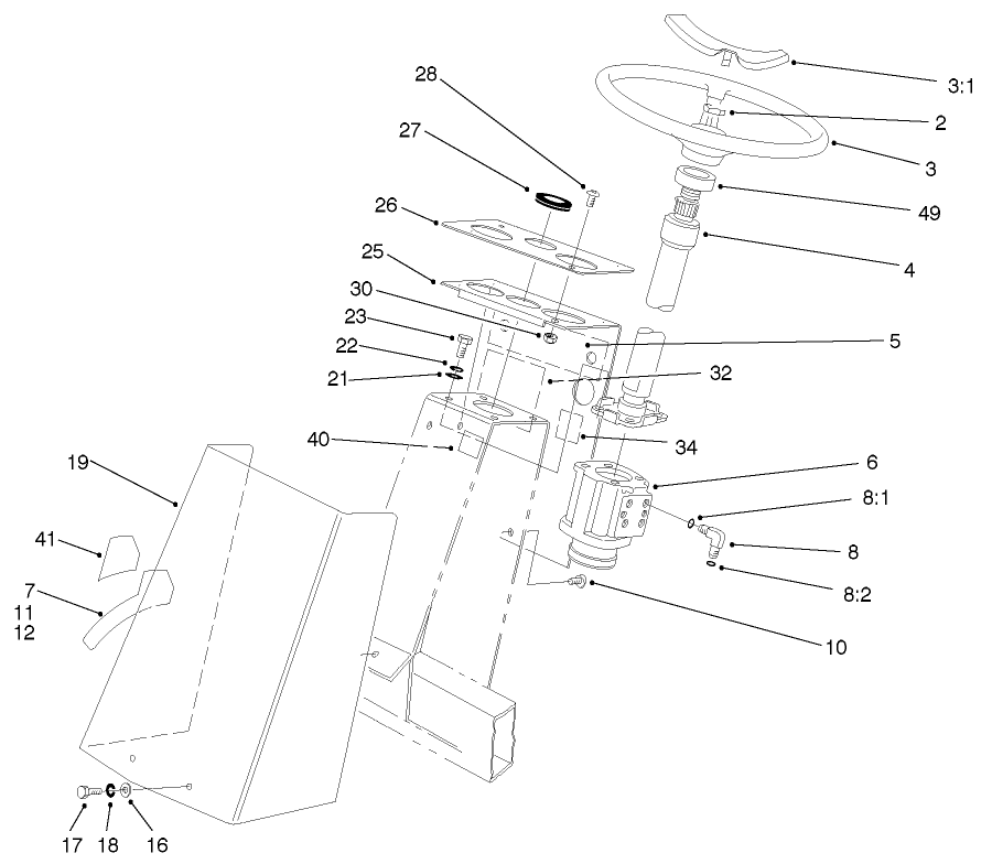 Steering Tower Assembly