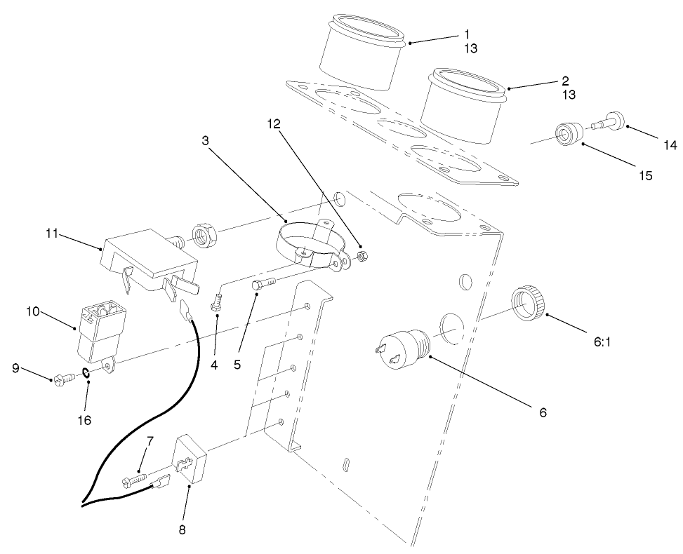 Steering Tower Electrical Assembly