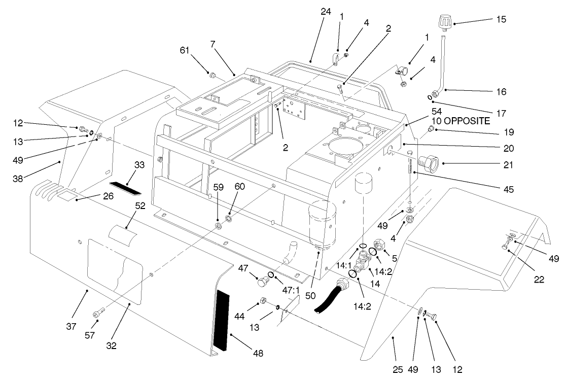 Fenders And Center Console Assembly
